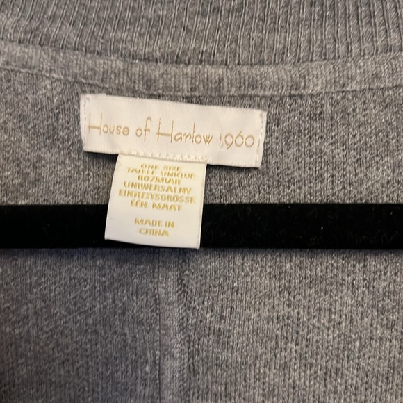 House of Harlow 1960 Women's Grey and Green Coat - Picture 5 of 6